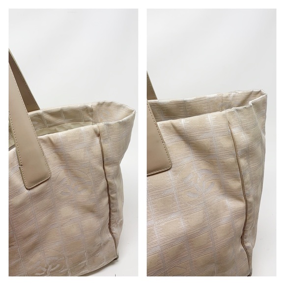 Authentic Chanel Silk Canvas Tote Bag - Picture 7 of 12